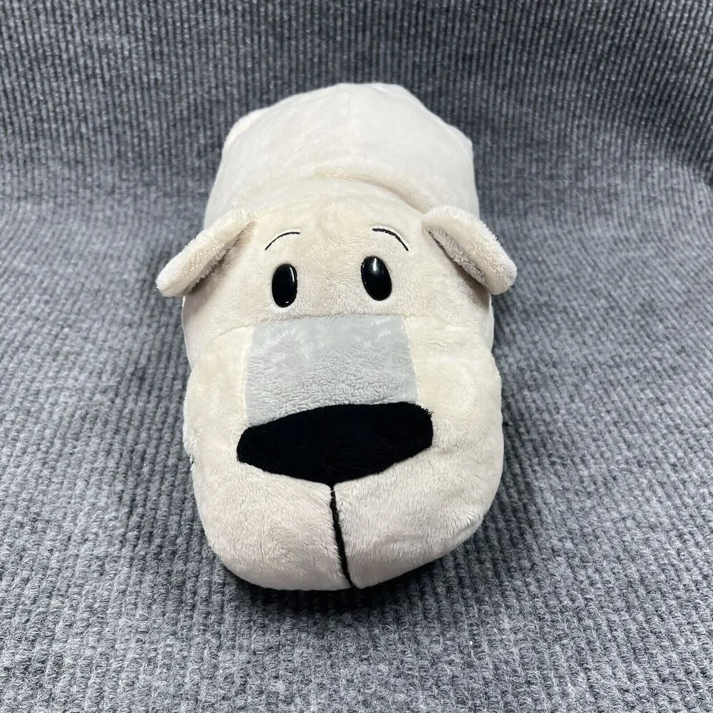 Just Play FlipaZoo 2 in 1 Plush 20” White Polar Bear Poppi/Gray Husky‎ Dog Asher